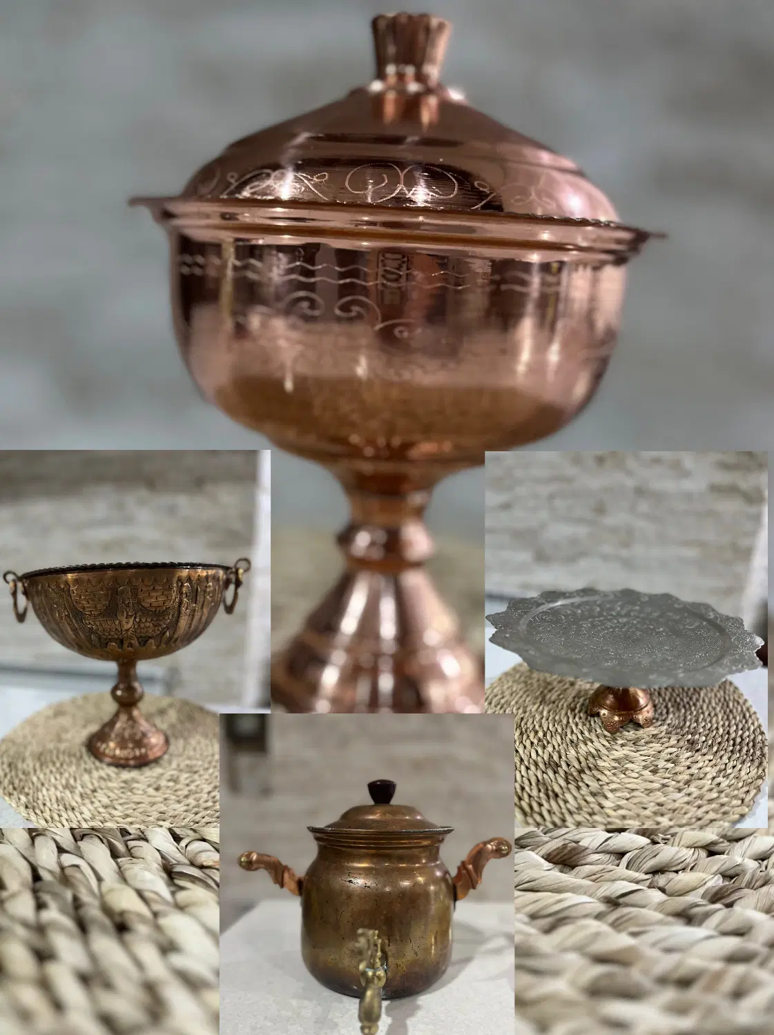 ظروف مسی|صنایع دستی و سایر لوازم تزئینی|رفسنجان, |دیوار