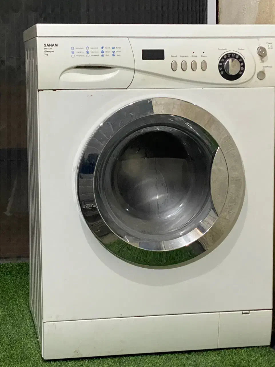 ماشین لباسشویی سنام ۷کیلیویی کاملا سالم|ماشین لباسشویی و خشککن لباس|رشت, گیل|دیوار