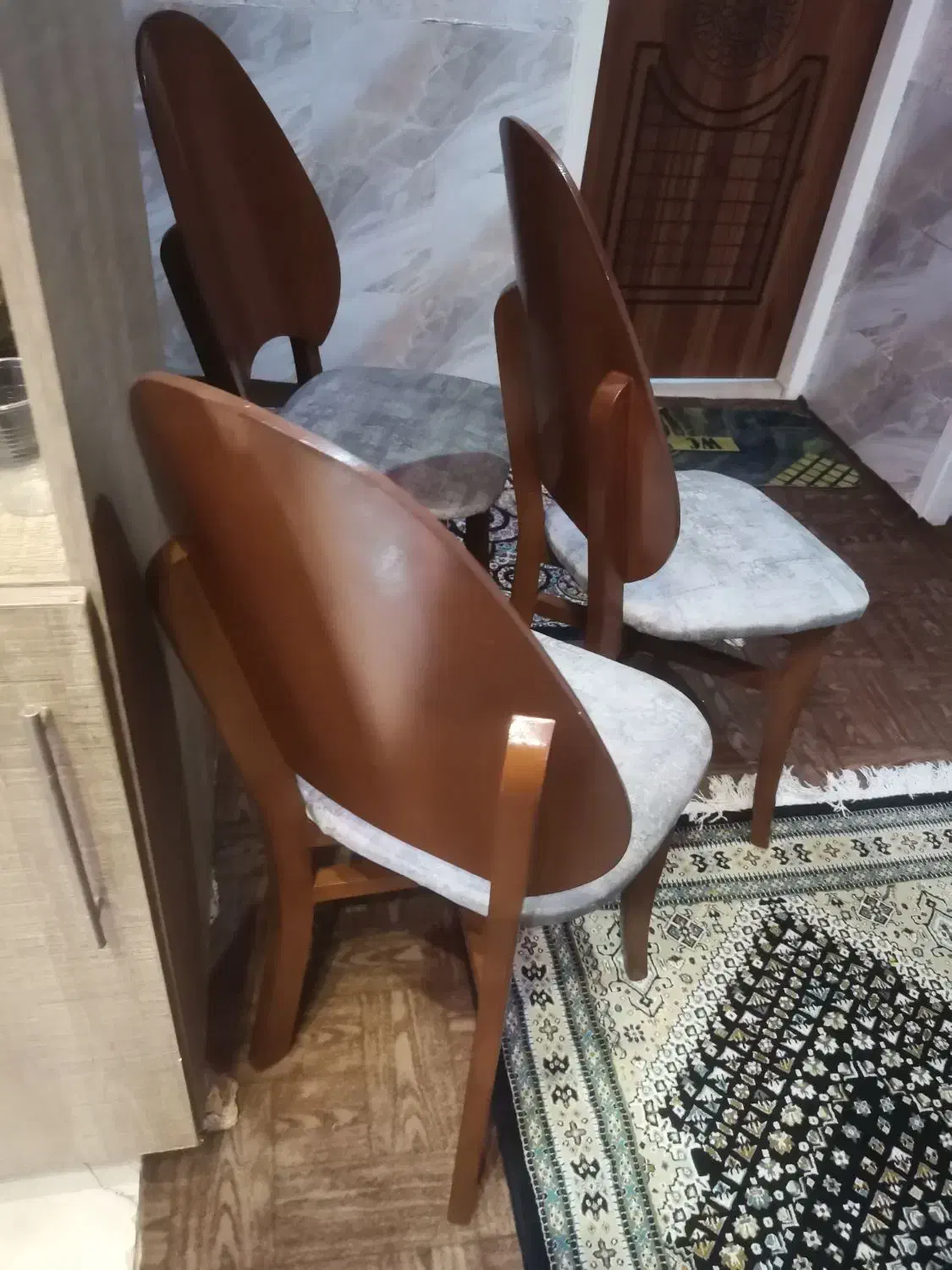 میز و صندلی ناهار خوری 3نفزه چوب راش نونو|میز و صندلی غذاخوری|شیراز, مسلم|دیوار