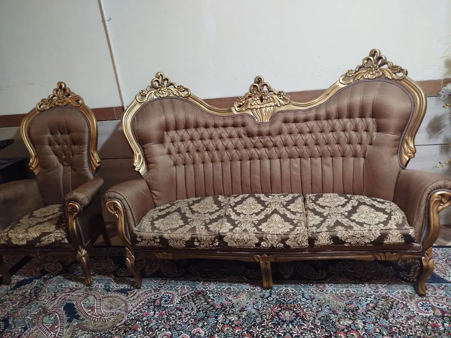 مبل سلطنتی|مبلمان خانگی و میز عسلی|کرمان, |دیوار