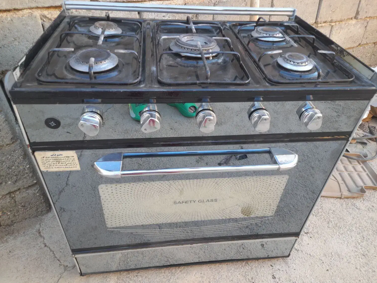 اجاق گاز5شعله استیل|اجاق گاز و لوازم برقی پخت‌وپز|شاهین دژ, |دیوار