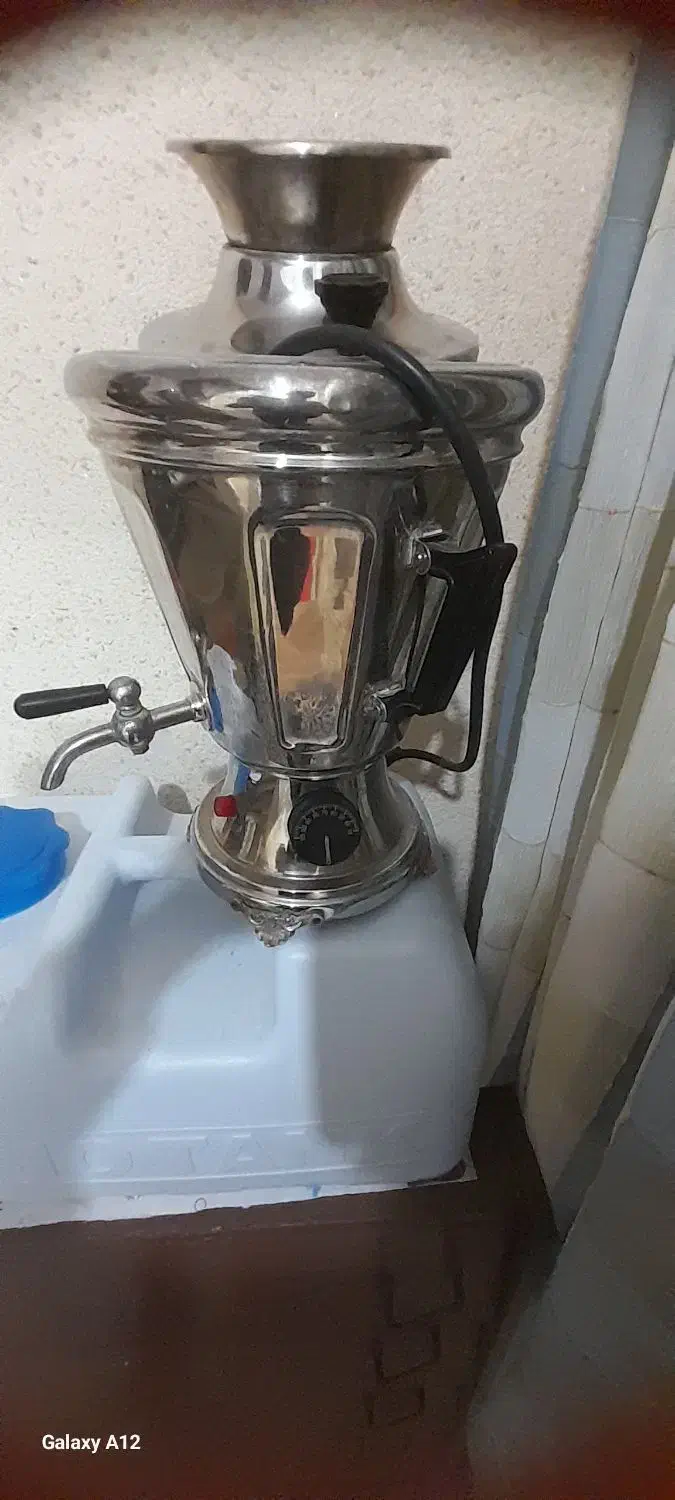 سماور برقی برلیان بایک عدد پایه گازی|سماور، چایساز، قهوهساز|تهران, دژکام|دیوار