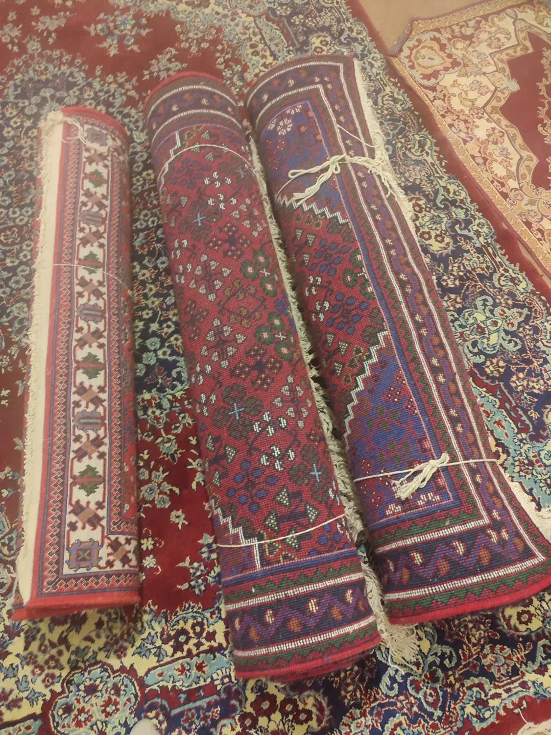 قالیچه دستباف جوشغانی|فرش|کاشان, ولیعصر|دیوار