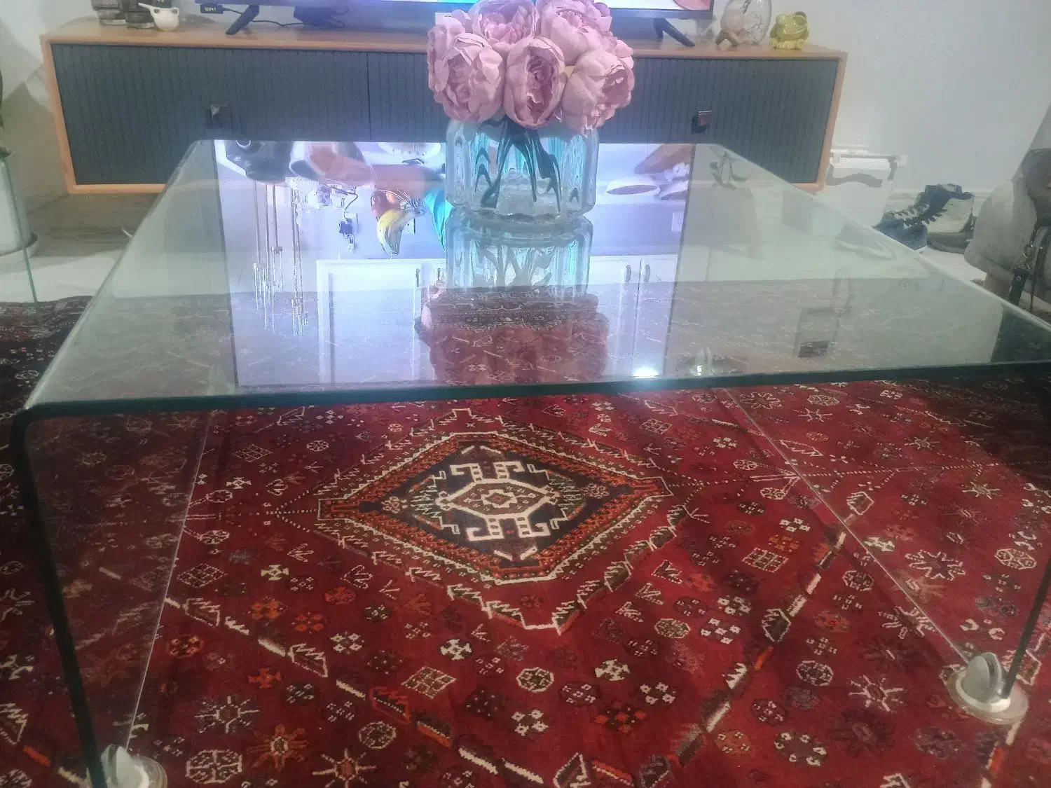 میز جلوی مبلی شیشه خم وعسلی|مبلمان خانگی و میز عسلی|هشتگرد, فاز ۱ مهستان|دیوار