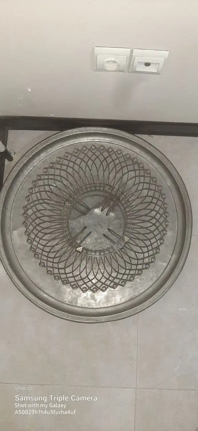 دیس میوه ۴۴ با سینی مسی قدیمی ۶۷|کلکسیون اشیاء عتیقه|تهران, فردوسی|دیوار