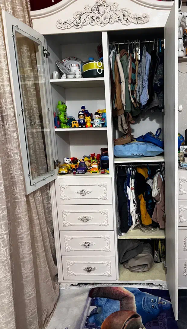 تخت و کمد کودک نوجوان در حد نو|تخت و سرویس خواب|اسلامشهر, باغ فیض|دیوار