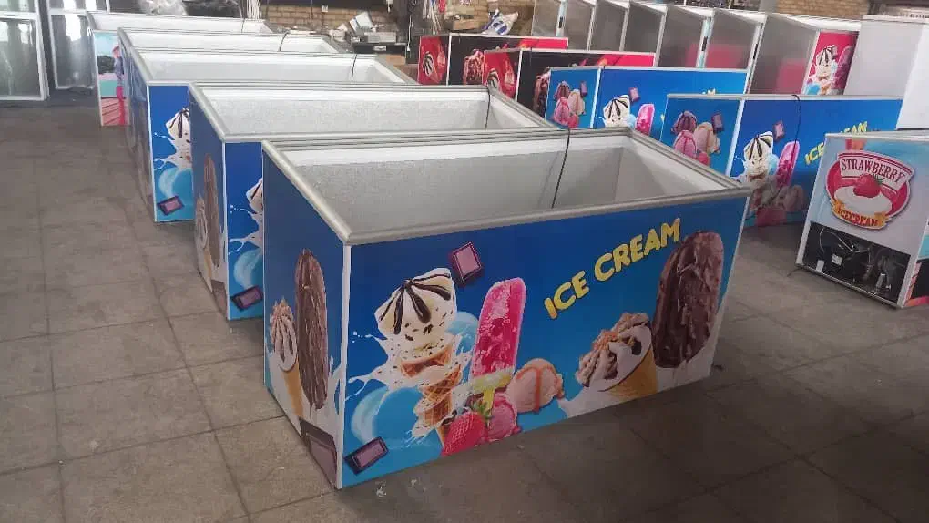 صندوقی درب کشویی تاپینگ خوابیده بستنی میهن فریزر|فروشگاه و مغازه|تهران, امیریه|دیوار