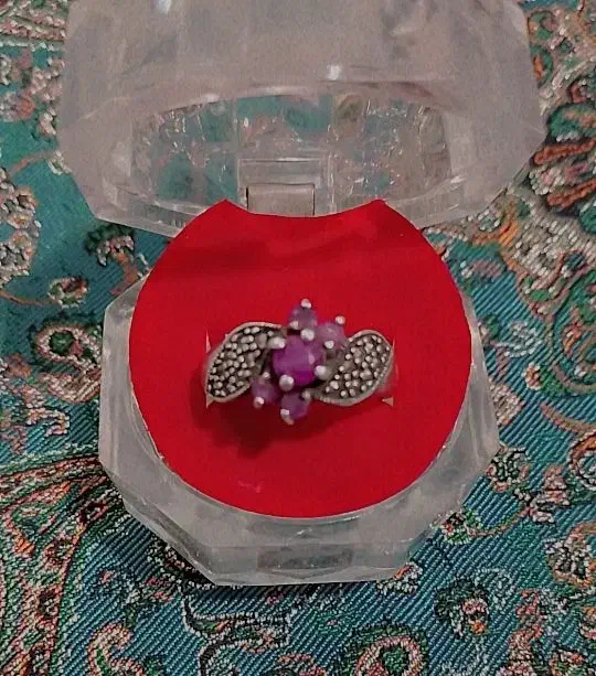 انگشتر نقره نگین یاقوت|جواهرات|کرمان, |دیوار