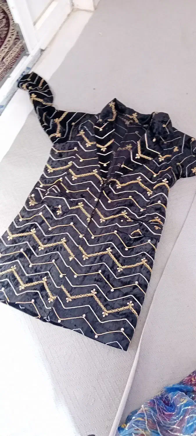 کت مخمل زیبا  نگین کاری ویاقوت کاری شده|لباس|جوانرود, |دیوار