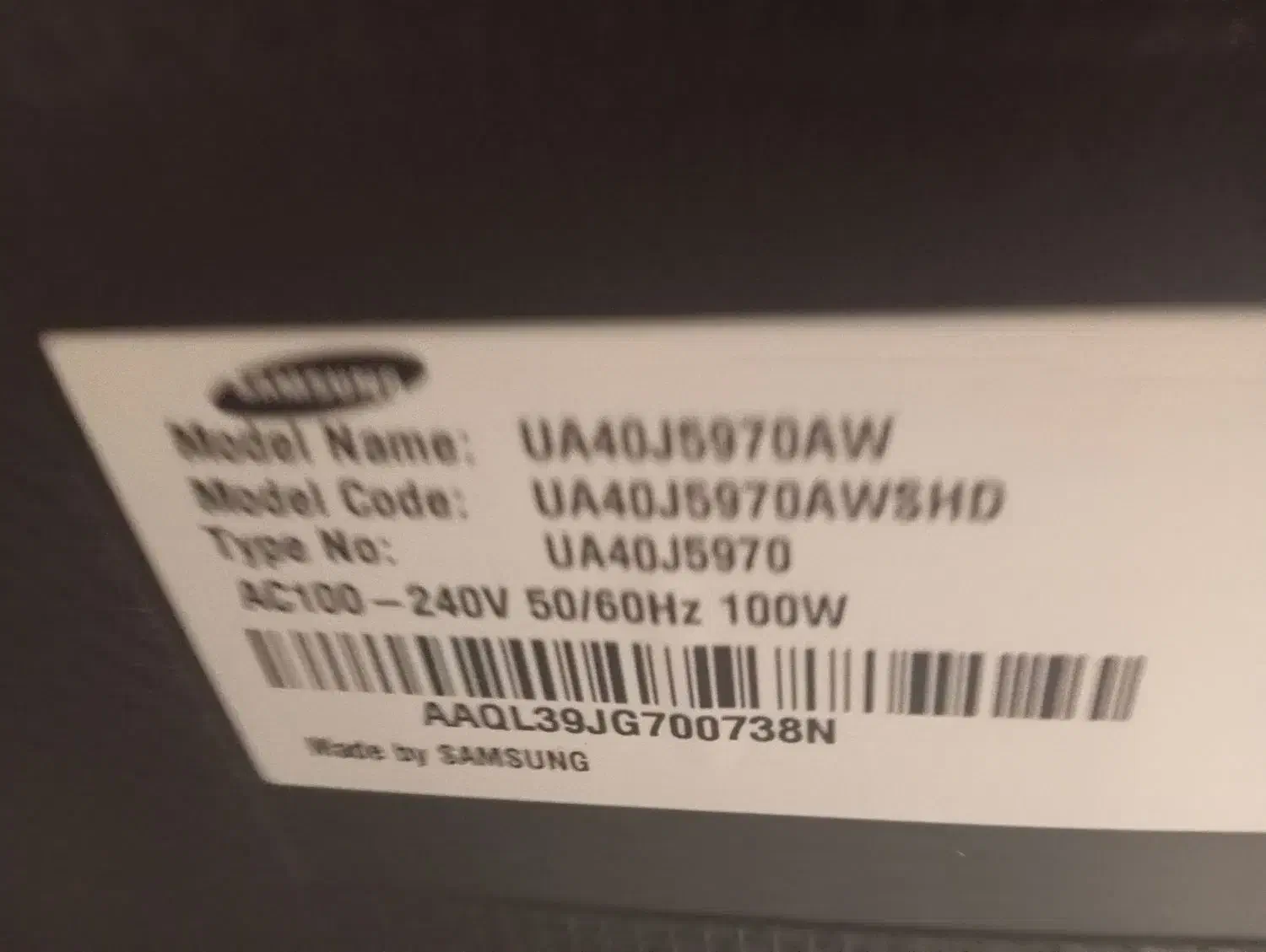 تلویزیون سامسونگ 40اینچ|تلویزیون و پروژکتور|اهواز, کمپلو شمالی|دیوار