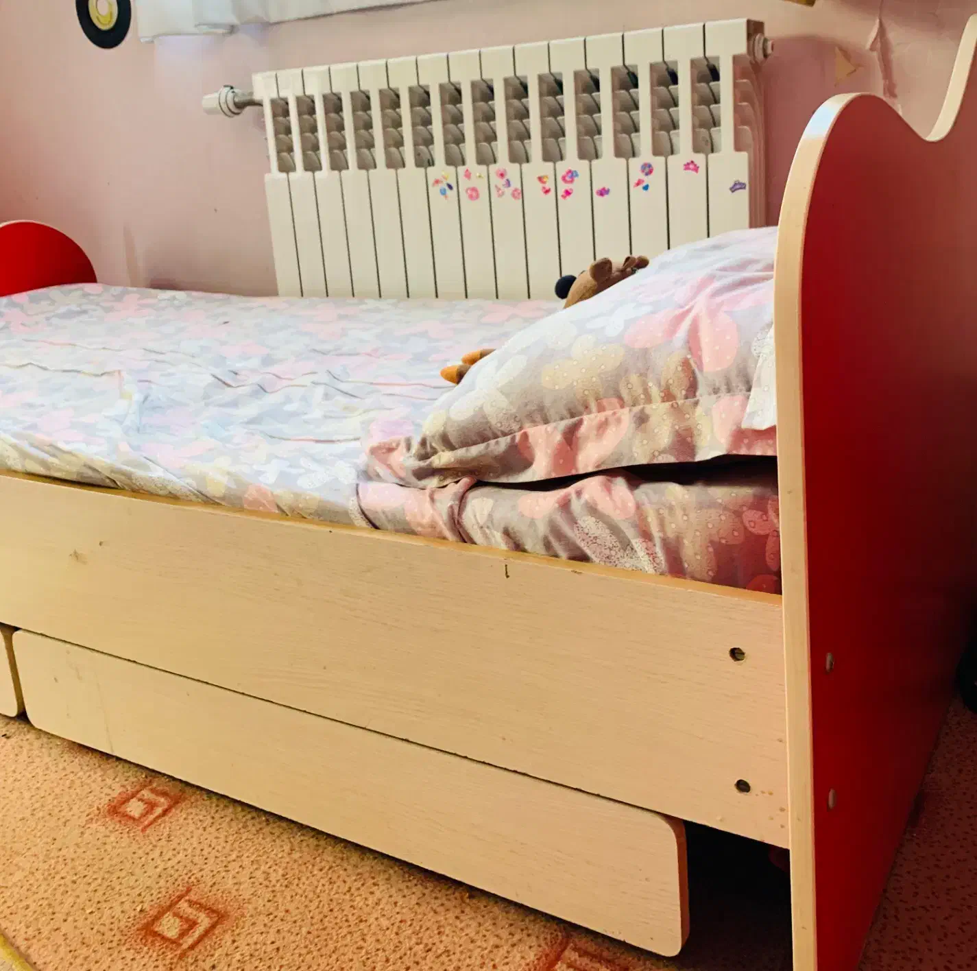 سرویس خواب کامل نوجوان با تشک و کمد|تخت و سرویس خواب|یزد, |دیوار