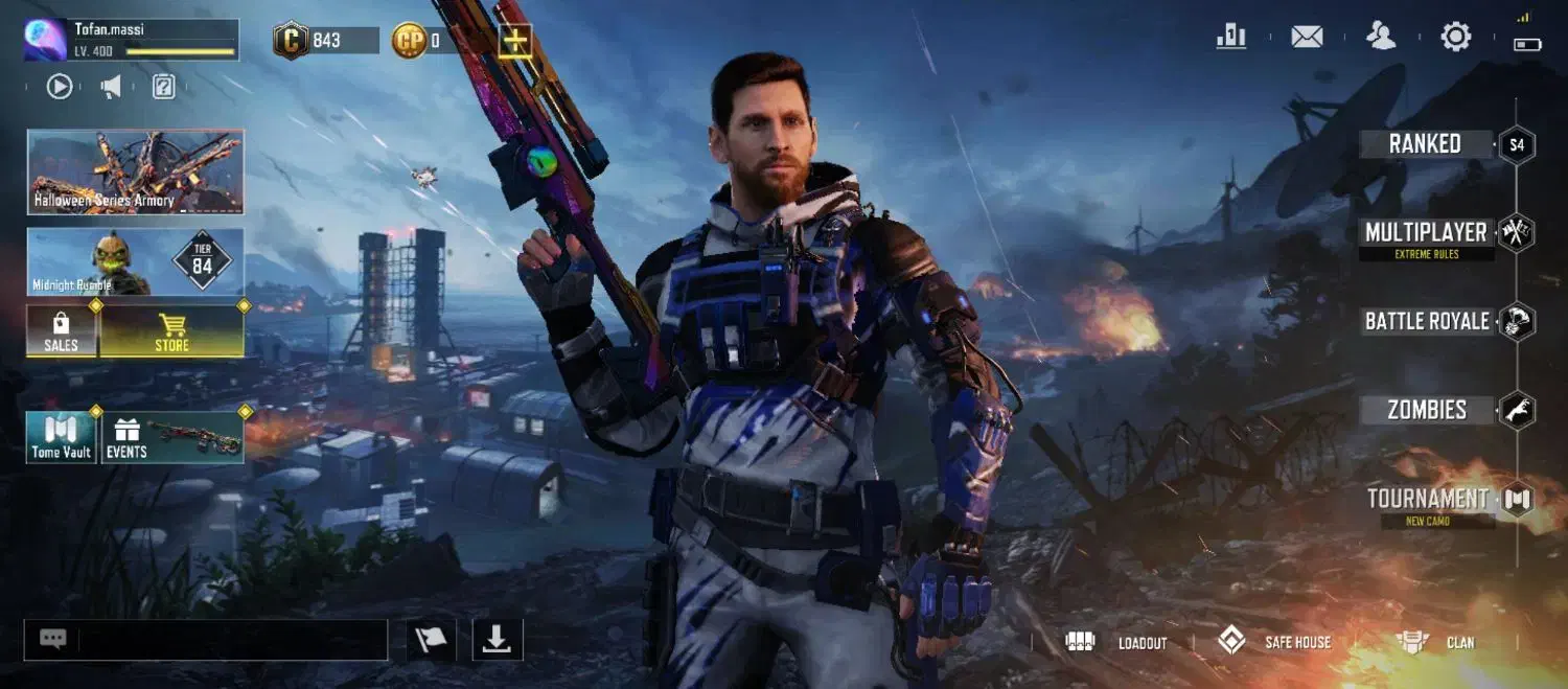 اکانت کالاف اسکین مسی|کنسول، بازی ویدئویی و آنلاین|شاهینشهر, برخوار غرب|دیوار