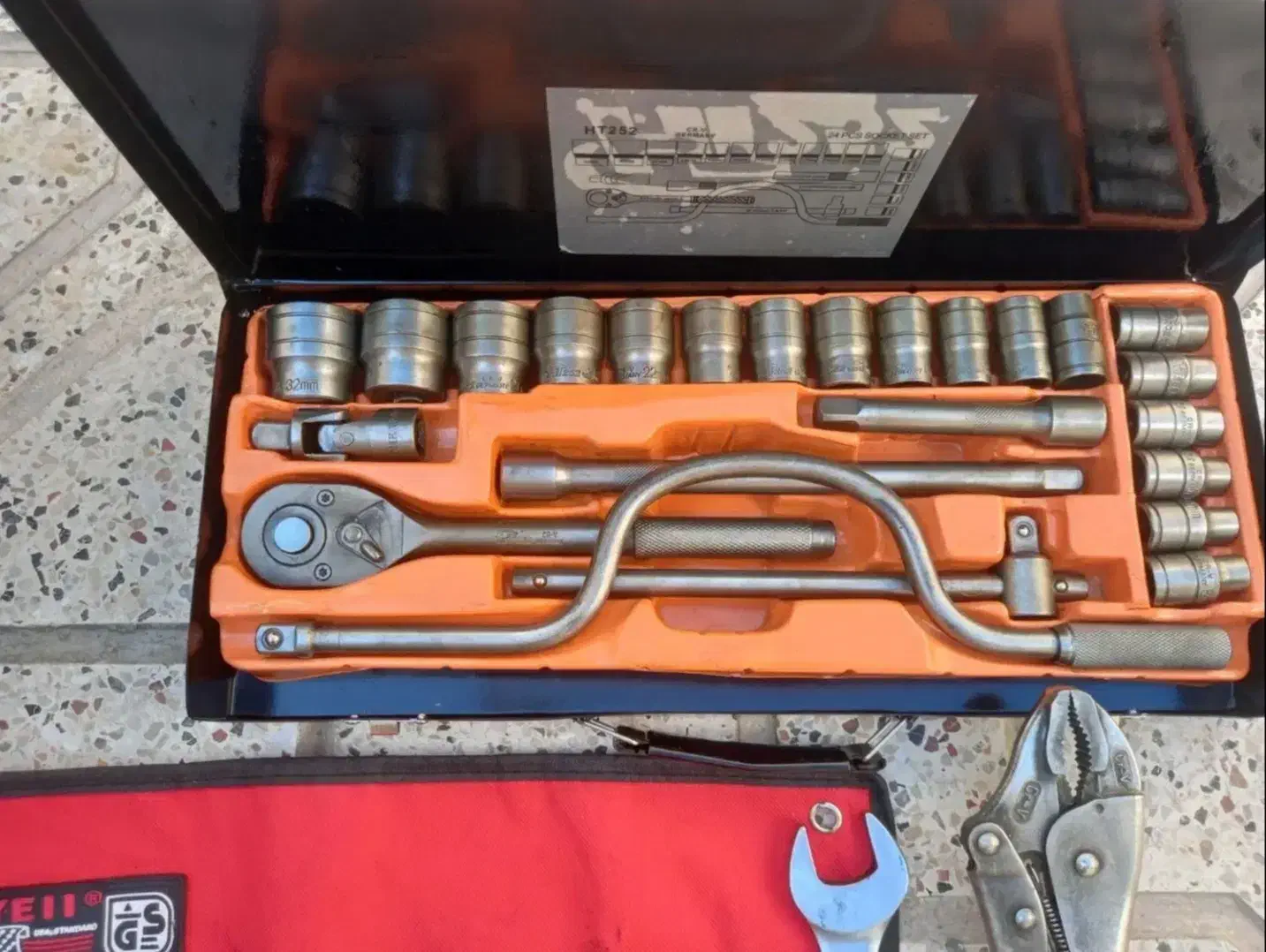 جعبه بکس 24 پارچه آچار12 عددی انبر قفلی کلاغی|ابزارآلات|مشهد, شهید معقول|دیوار