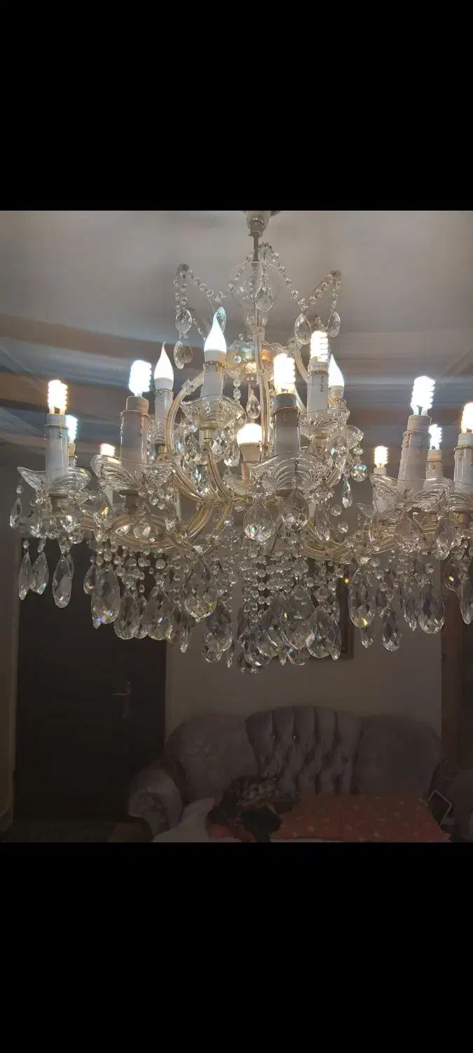 لوستر کریستال|لوستر و چراغ آویز|تبریز, |دیوار