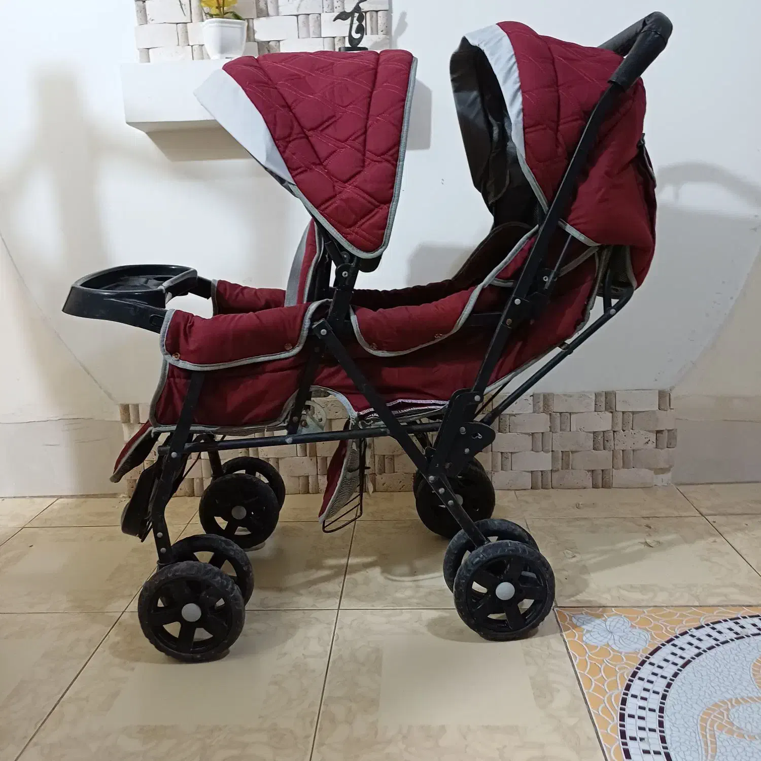 کالسکه  ( دوقلو)کودک|کالسکه و لوازم جانبی|میناب, |دیوار