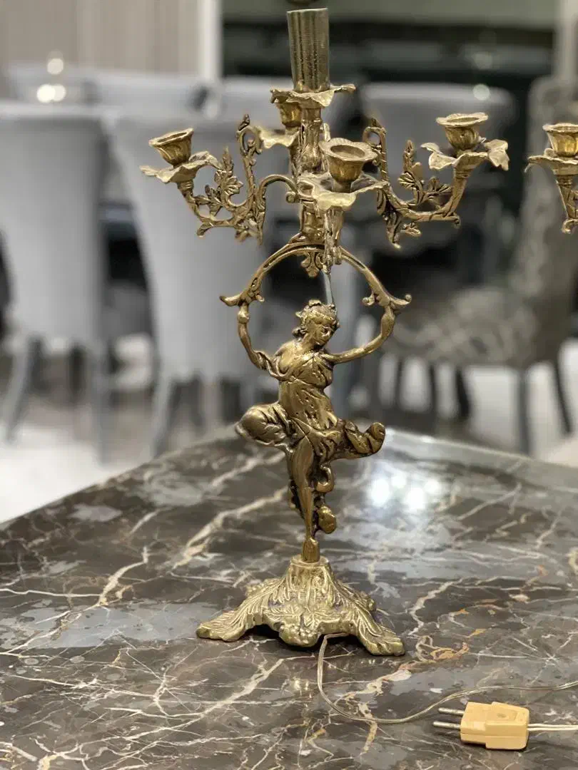 2عدد شمعدان برنجی|صنایع دستی و سایر لوازم تزئینی|آمل, |دیوار