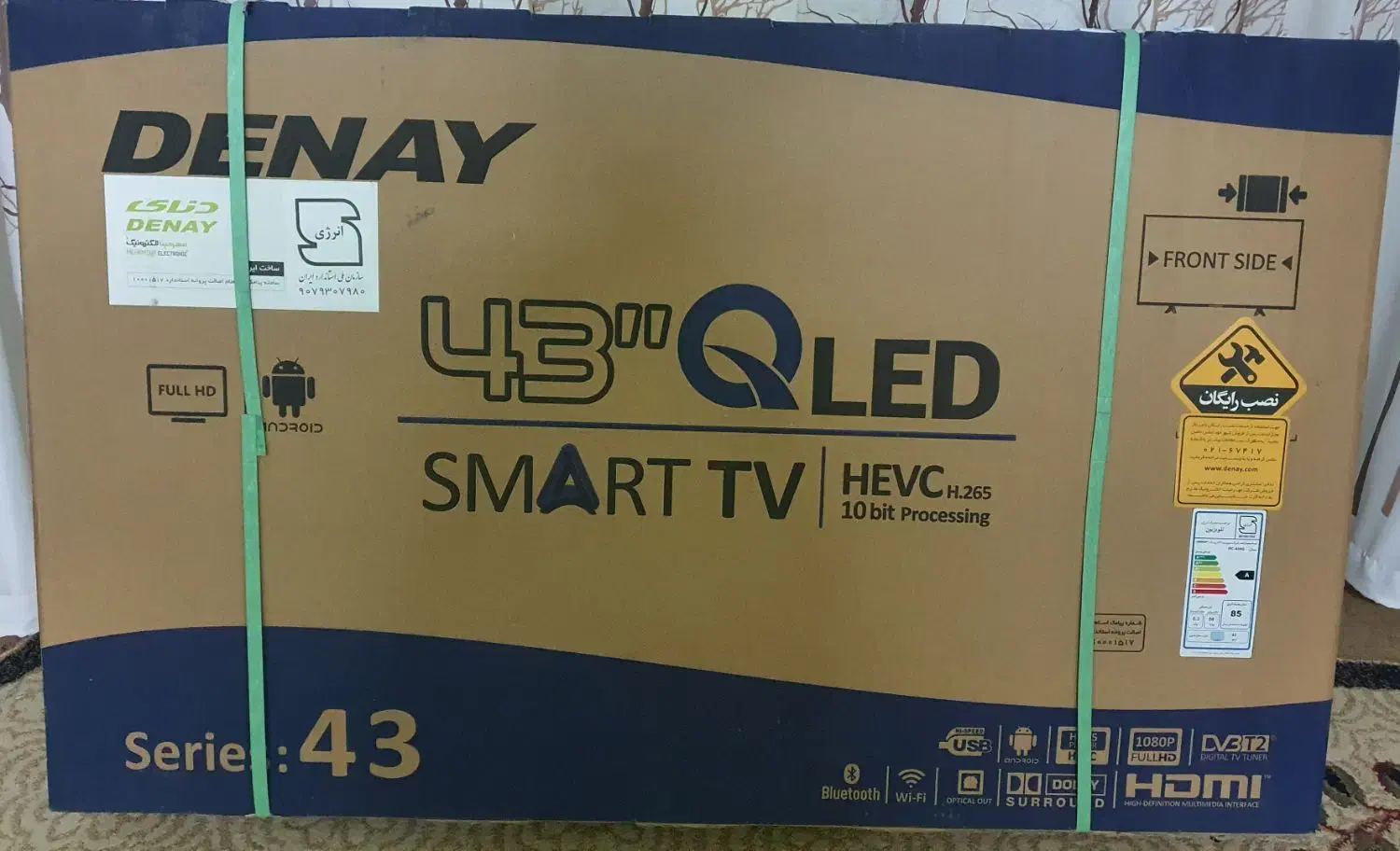 تلویزیون هوشمند ۴۳ اینچ دنای|تلویزیون و پروژکتور|دزفول, |دیوار