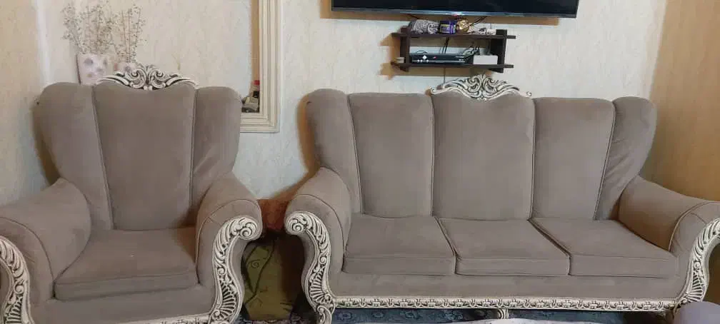 مبل راحتی کاملا سالم|مبلمان خانگی و میز عسلی|اهواز, فرهنگ شهر|دیوار