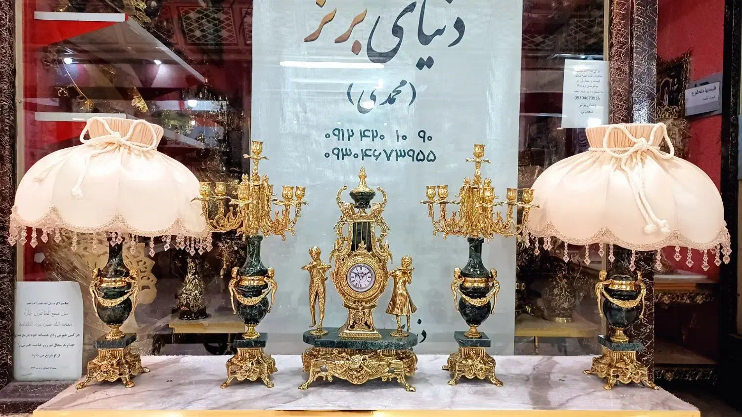 برنز شمعدان ساعت برنج سنگین خروسی برنزی برنجی|صنایع دستی و سایر لوازم تزئینی|تهران, جوادیه|دیوار