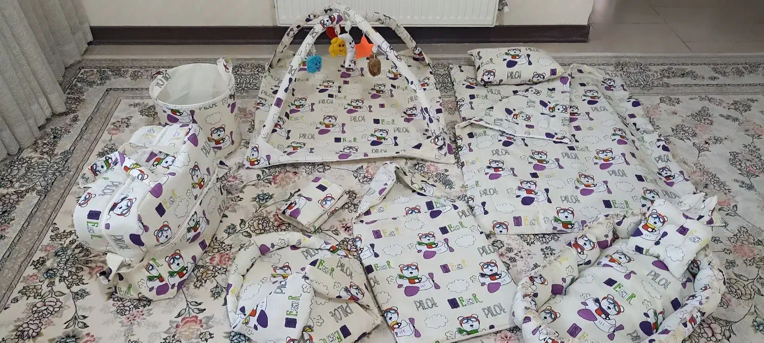 سرویس خواب نوزاد|رختخواب، بالش، پتو|کاشان, شهرک خاتم الانبیا (مسکن ملی کاشان)|دیوار