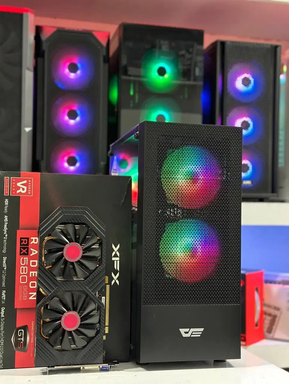 کیس گیمینگ نسل 9 گرافیک RX580 8GB رم 16 آکبند|رایانه رومیزی|مشهد, فلسطین|دیوار