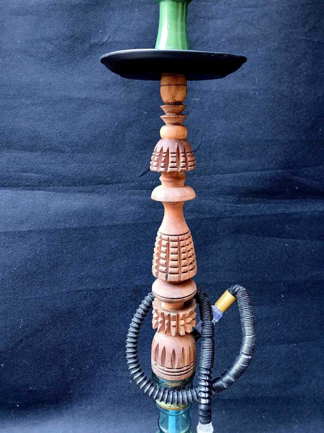 قلیان چوبی خراطی شده.|صنایع دستی و سایر لوازم تزئینی|ارومیه, |دیوار