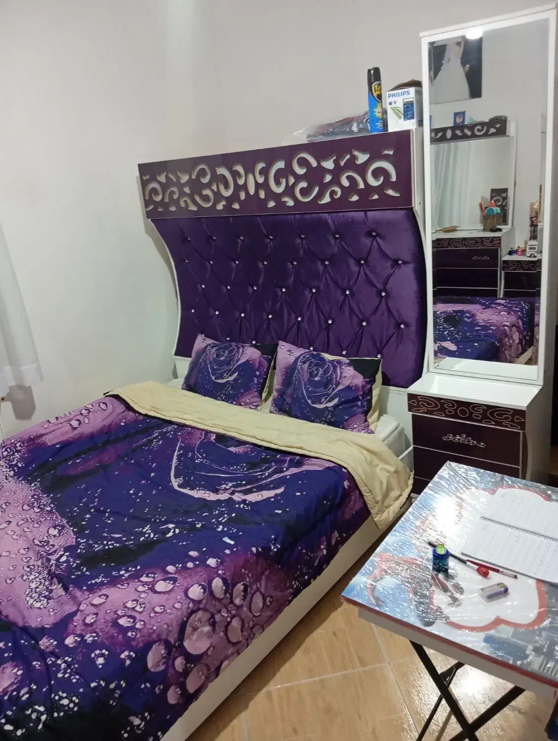 سرویس خواب دونفره|تخت و سرویس خواب|شازند, |دیوار