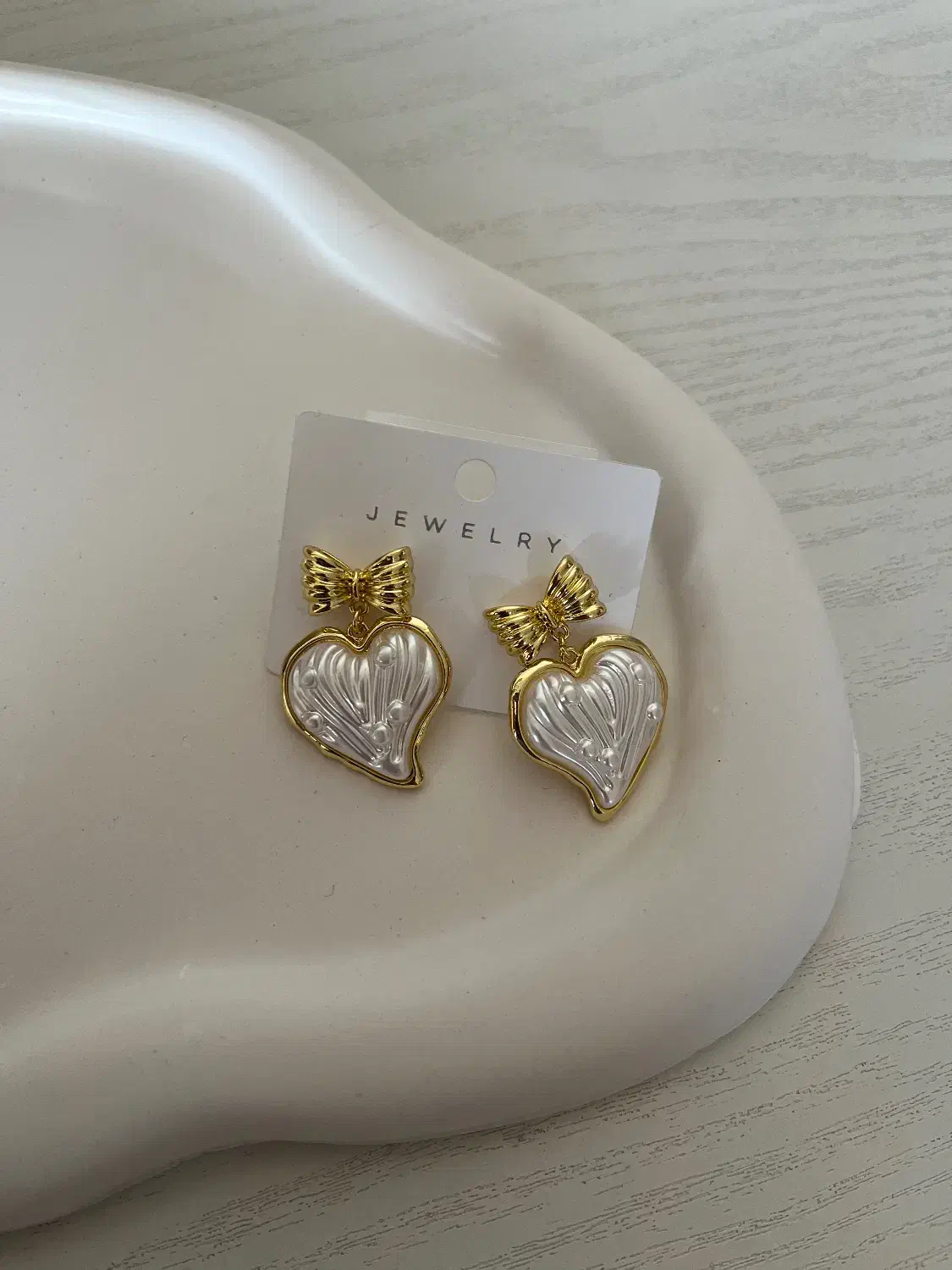 گوشواره قلب و پاپیون|بدلیجات|اصفهان, احمدآباد|دیوار