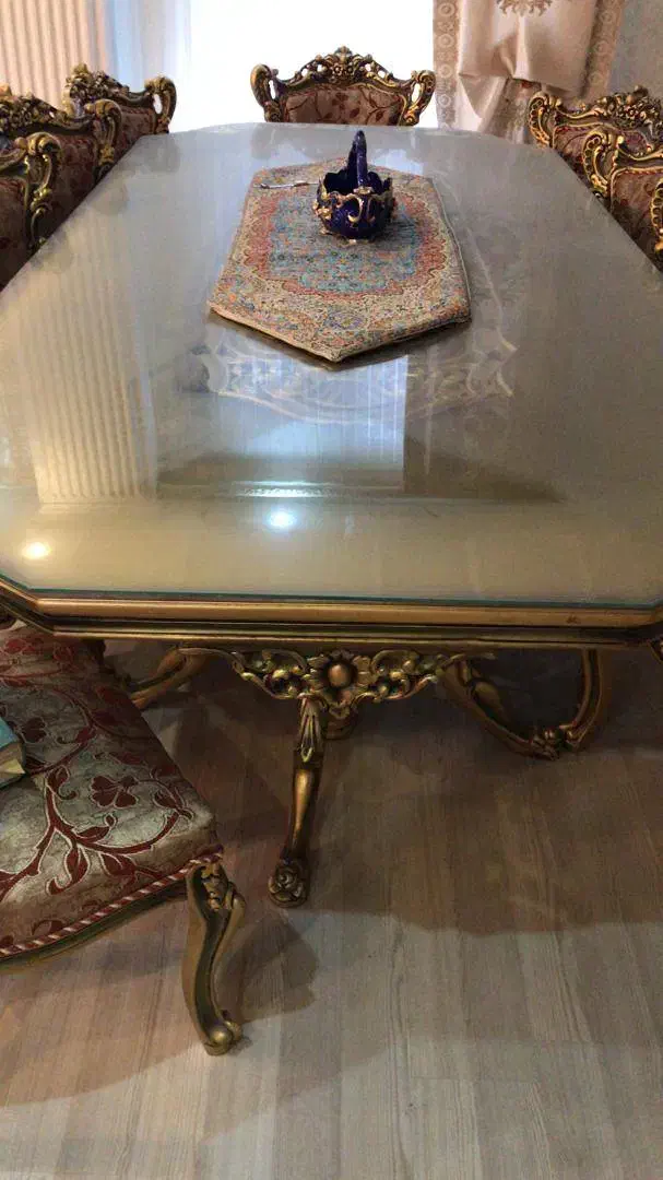 مبلمان و میز غذاخوری ده نفره استیل|مبلمان خانگی و میز عسلی|رشت, بلوار گیلان|دیوار