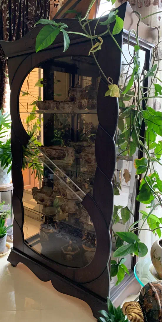 بوفه ویترین چوبی|بوفه، ویترین، کنسول|شاهینشهر, خانه کارگر|دیوار