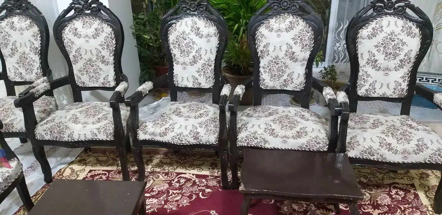 مبل ۸ نفره سلطنتی|مبلمان خانگی و میز عسلی|شهرکرد, |دیوار