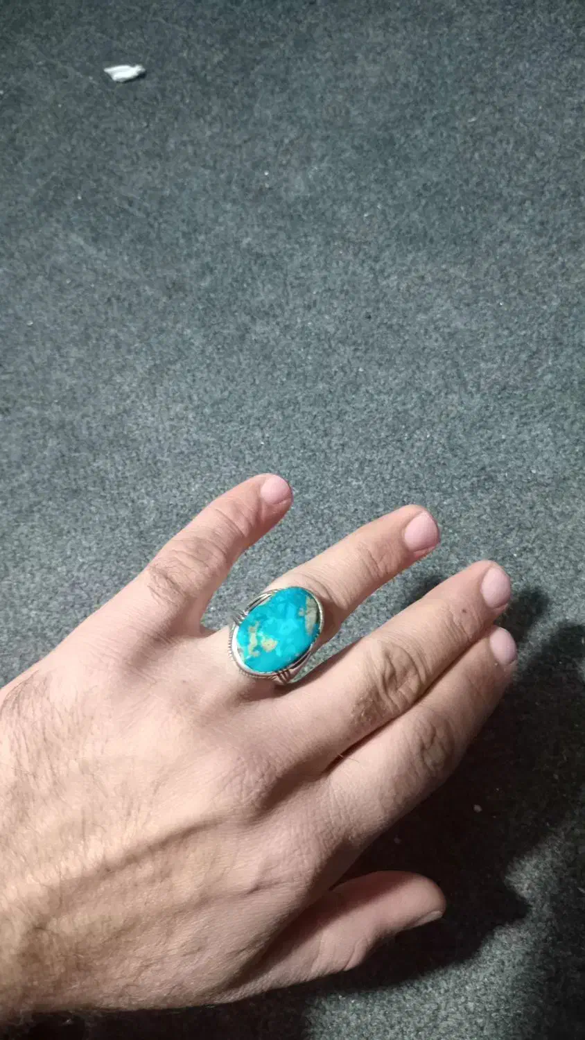 انگشتر فیروزه، زیبا|بدلیجات|ایزدشهر, |دیوار