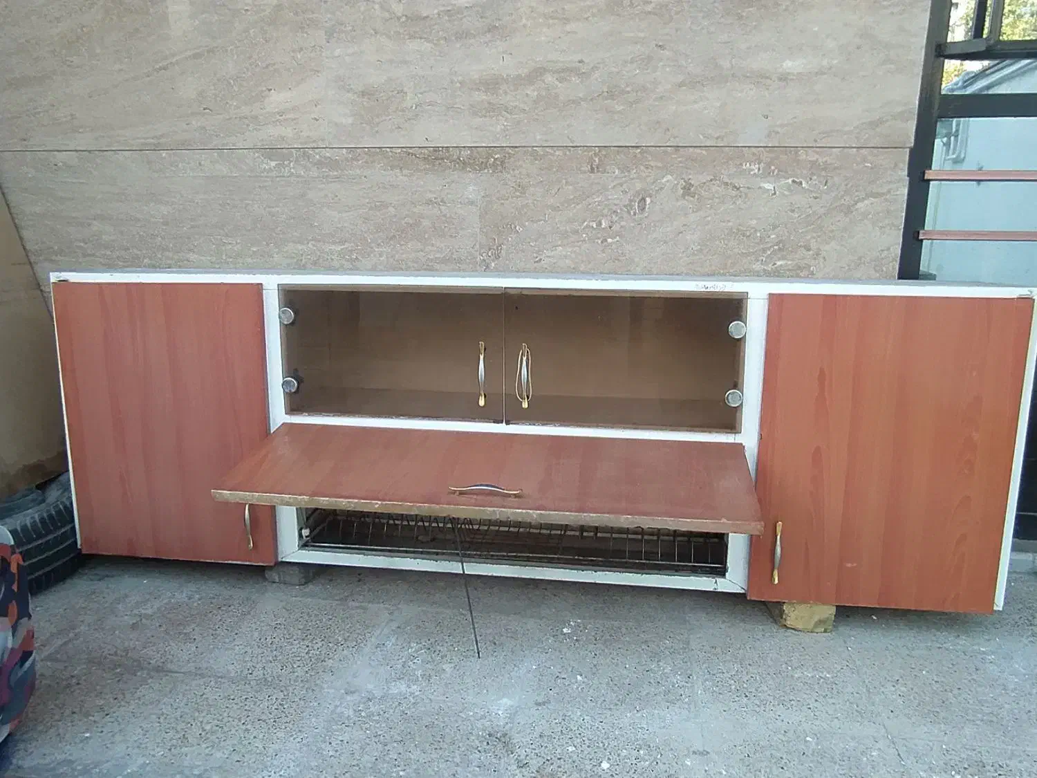 کابینت فلزی طرح چوب دو متر ی|مصالح و تجهیزات ساختمان|شیروان (خراسان), |دیوار