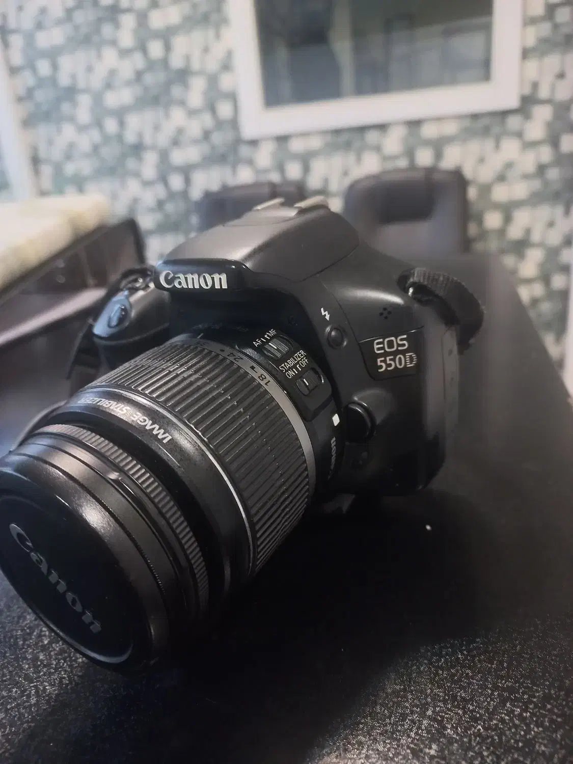 دوربین عکاسی کنون 550D کم کار لتز۵۵-۱۸|دوربین عکاسی و فیلم‌برداری|تهران, سازمان برنامه شمالی|دیوار