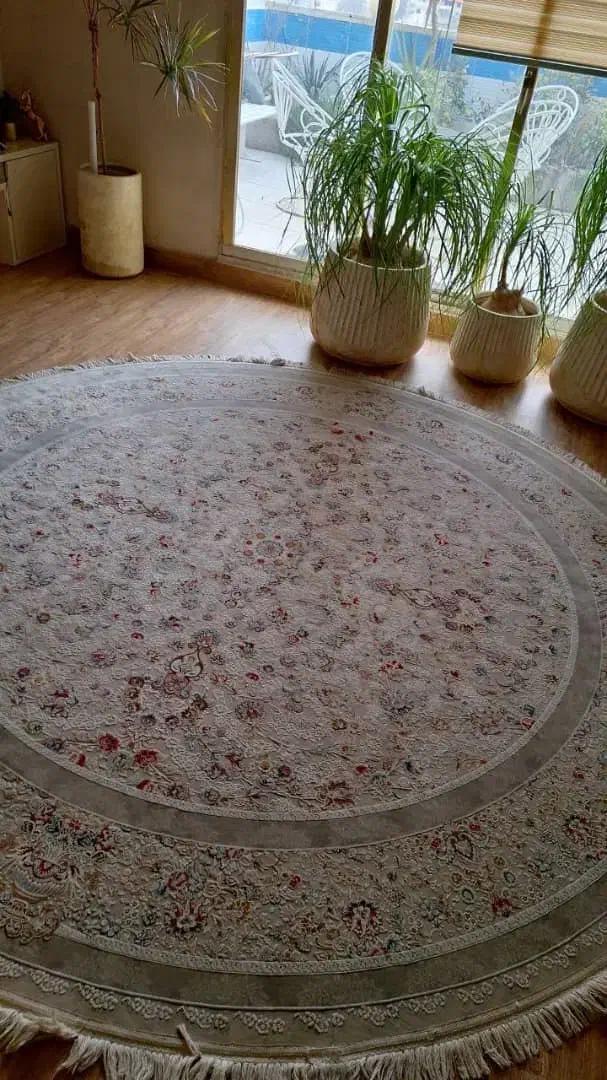 فرش نه۹مترایتاتیس گل برجسته طوسی ریزنقش|فرش|باقرشهر, |دیوار