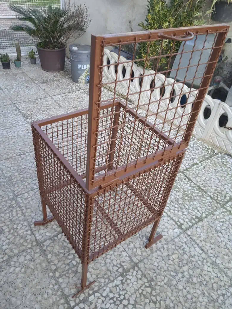 سطل زباله آهنی|مصالح و تجهیزات ساختمان|سیاهکل, |دیوار