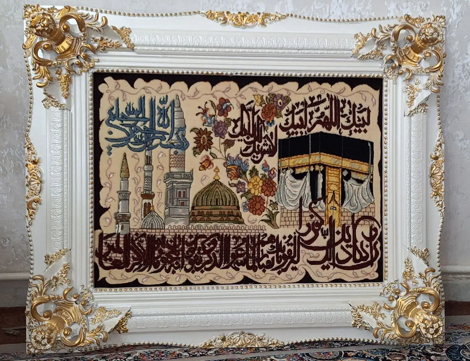 تابلو فرش کعبه دست بافت|تابلو فرش|تبریز, |دیوار