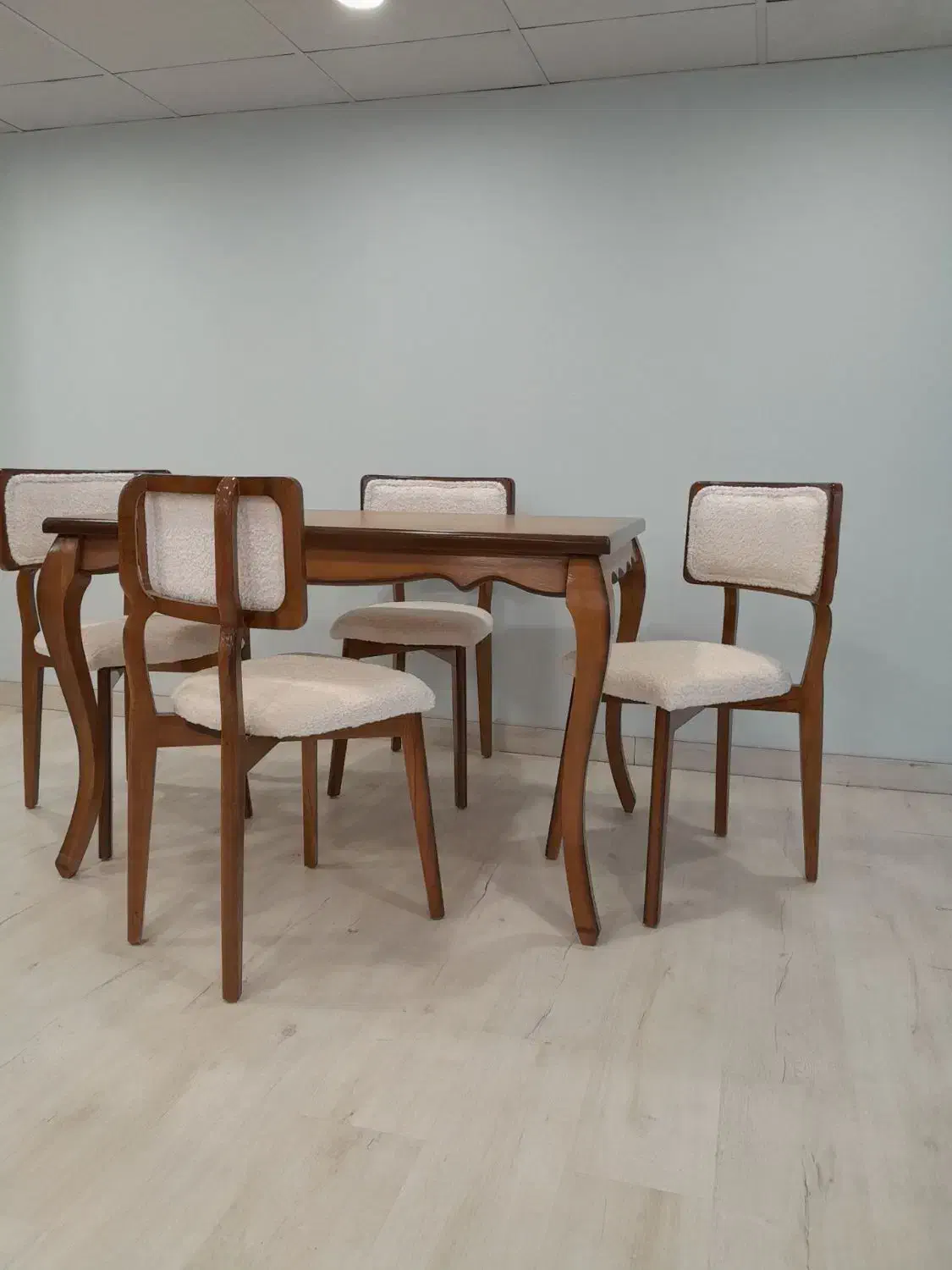 ست ۴نفره  حصیری پشت پارچه|میز و صندلی غذاخوری|همدان, |دیوار