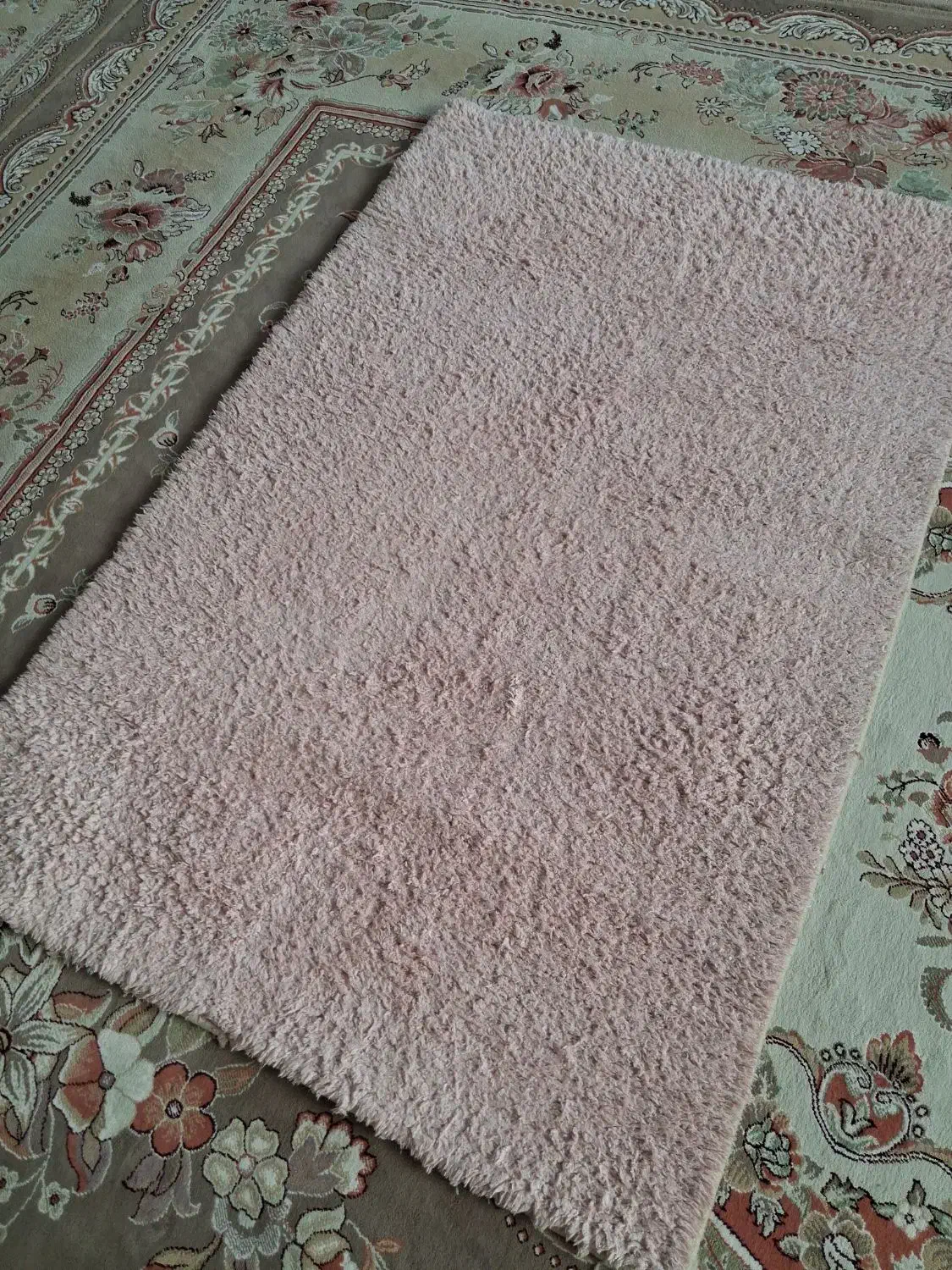 فرش ۱ در ۱.۵ متری شگی نرم و خوشرنگ|فرش|ساری, |دیوار