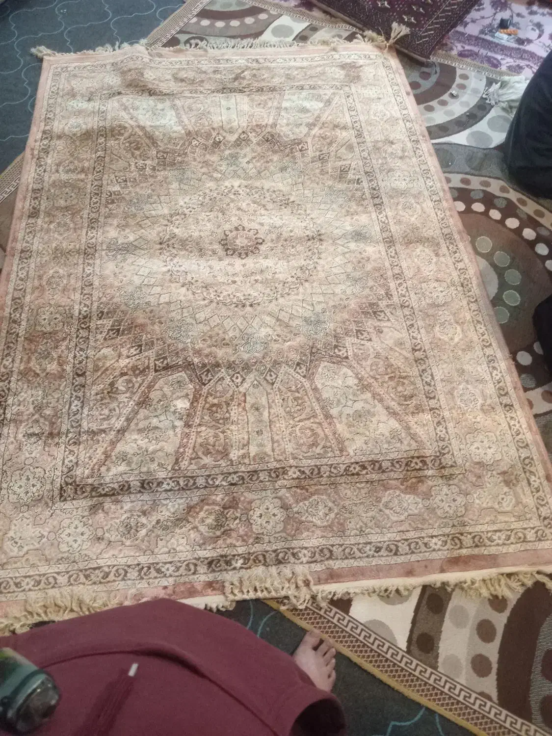 فرش دستبافت ابریشم ۷۰ساله به بالا|فرش|سرخرود, |دیوار