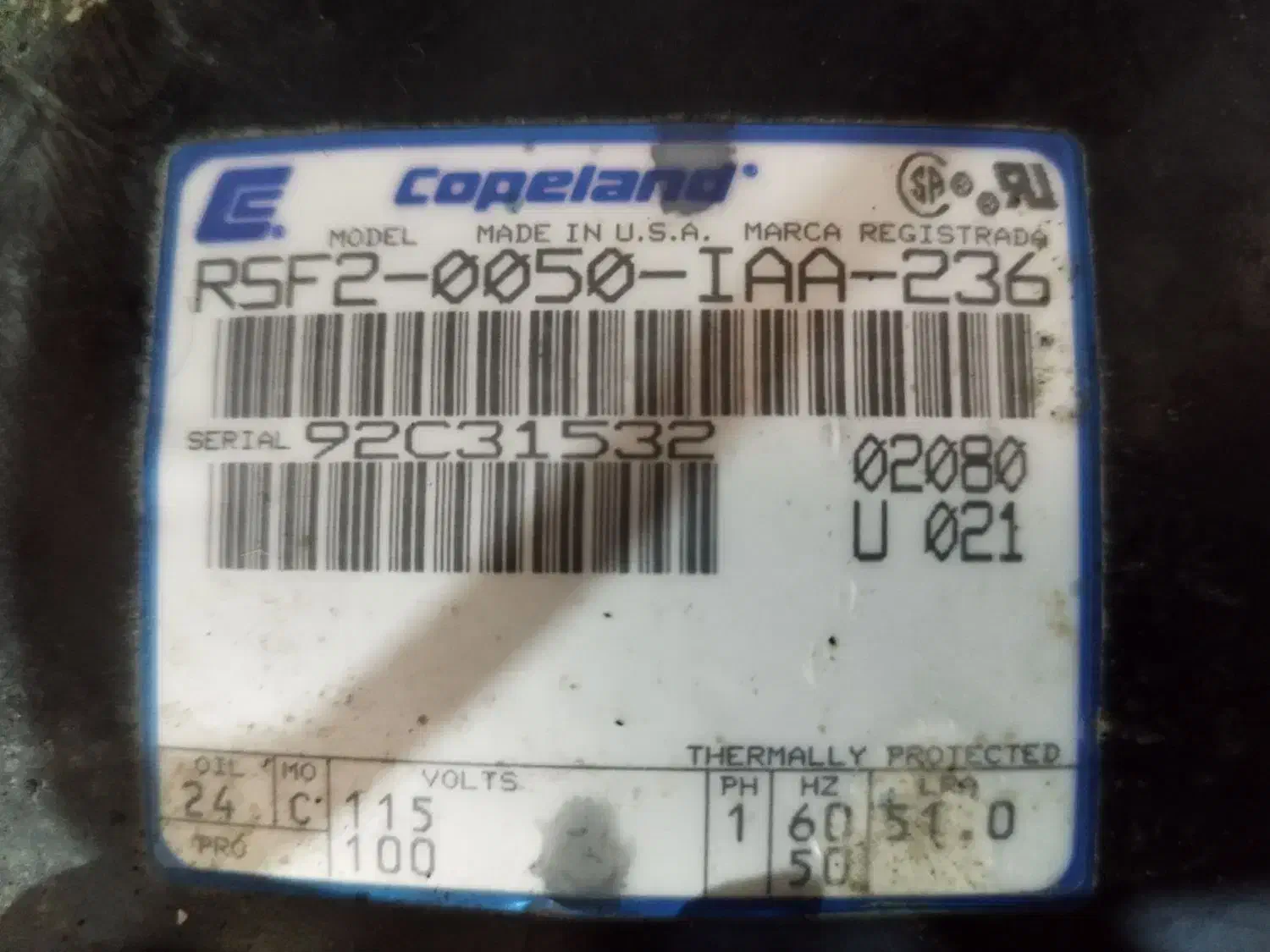 موتور کمپرسور copeland آمریکایی اصل|یخچال و فریزر|اهواز, فرهنگ شهر|دیوار