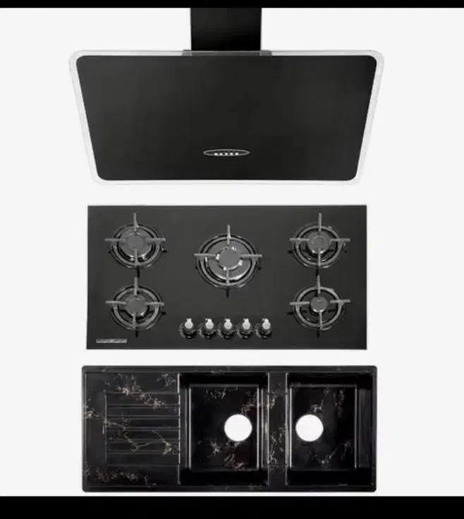 اجاق گاز صفحه ای شیشه واستیل/هود سینک کدحhr65|اجاق گاز و لوازم برقی پختوپز|رشت, رشتیان|دیوار