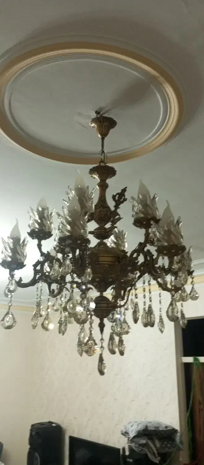 لوستر برنز|لوستر و چراغ آویز|باغستان, |دیوار