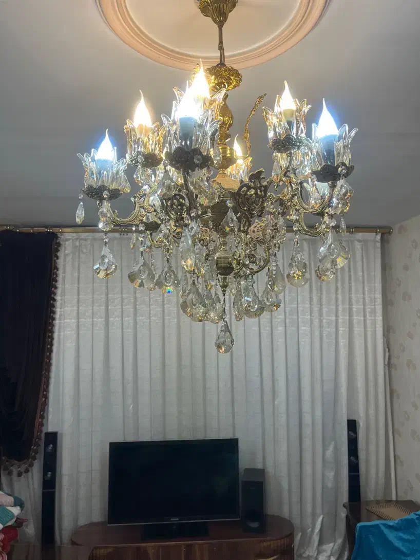 لوستر برنجی|لوستر و چراغ آویز|تهران, مسعودیه|دیوار