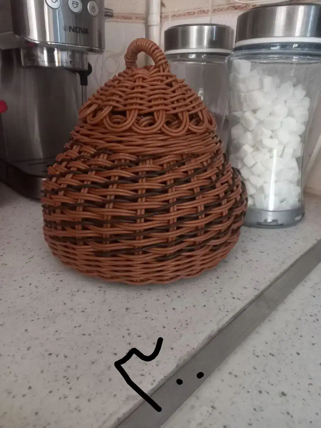 بافت سبد اول سفارش،بعد بافت و تحویل|ظروف نگهدارنده، پلاستیکی، یکبارمصرف|بیرجند, |دیوار