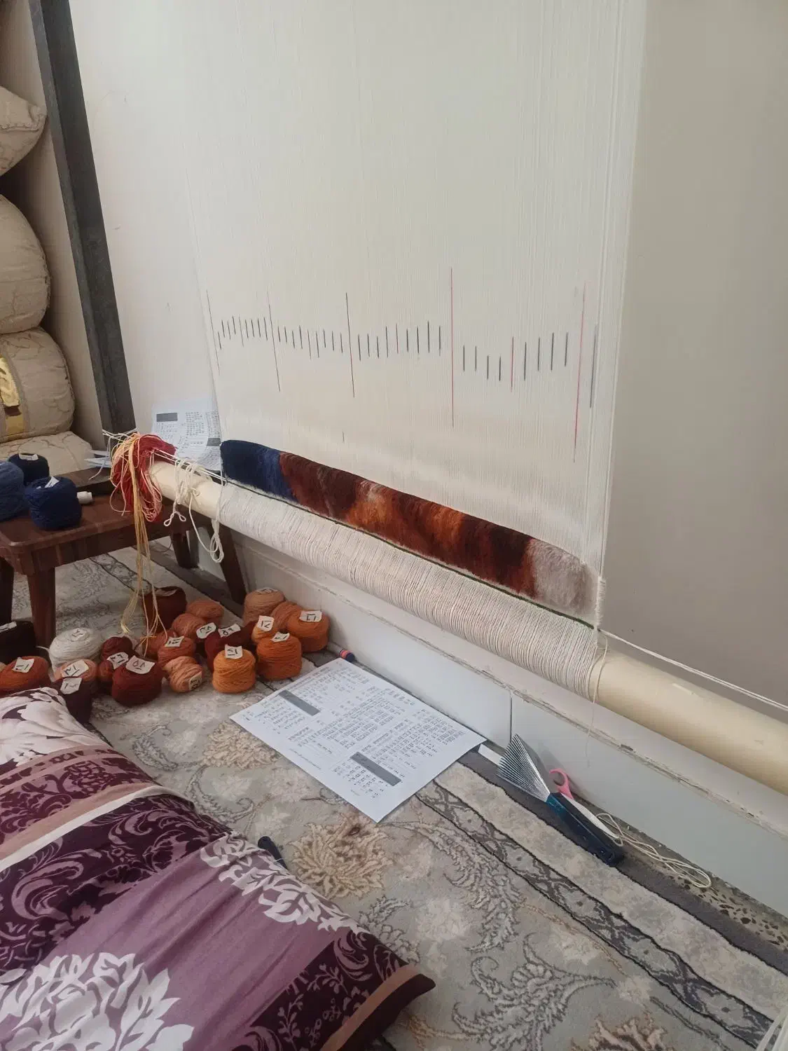 تابلو فرش|تابلو فرش|گندمان, |دیوار