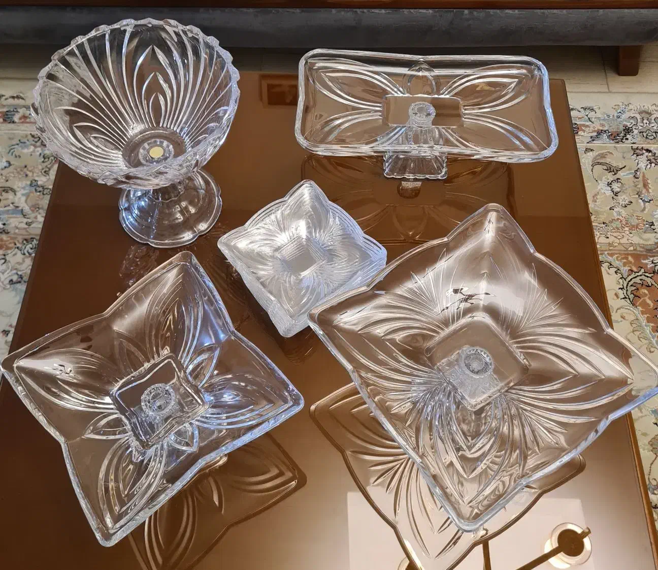 سرویس کریستال سوگا ژاپن|ظروف سرو و پذیرایی|فردیس, قریشی|دیوار