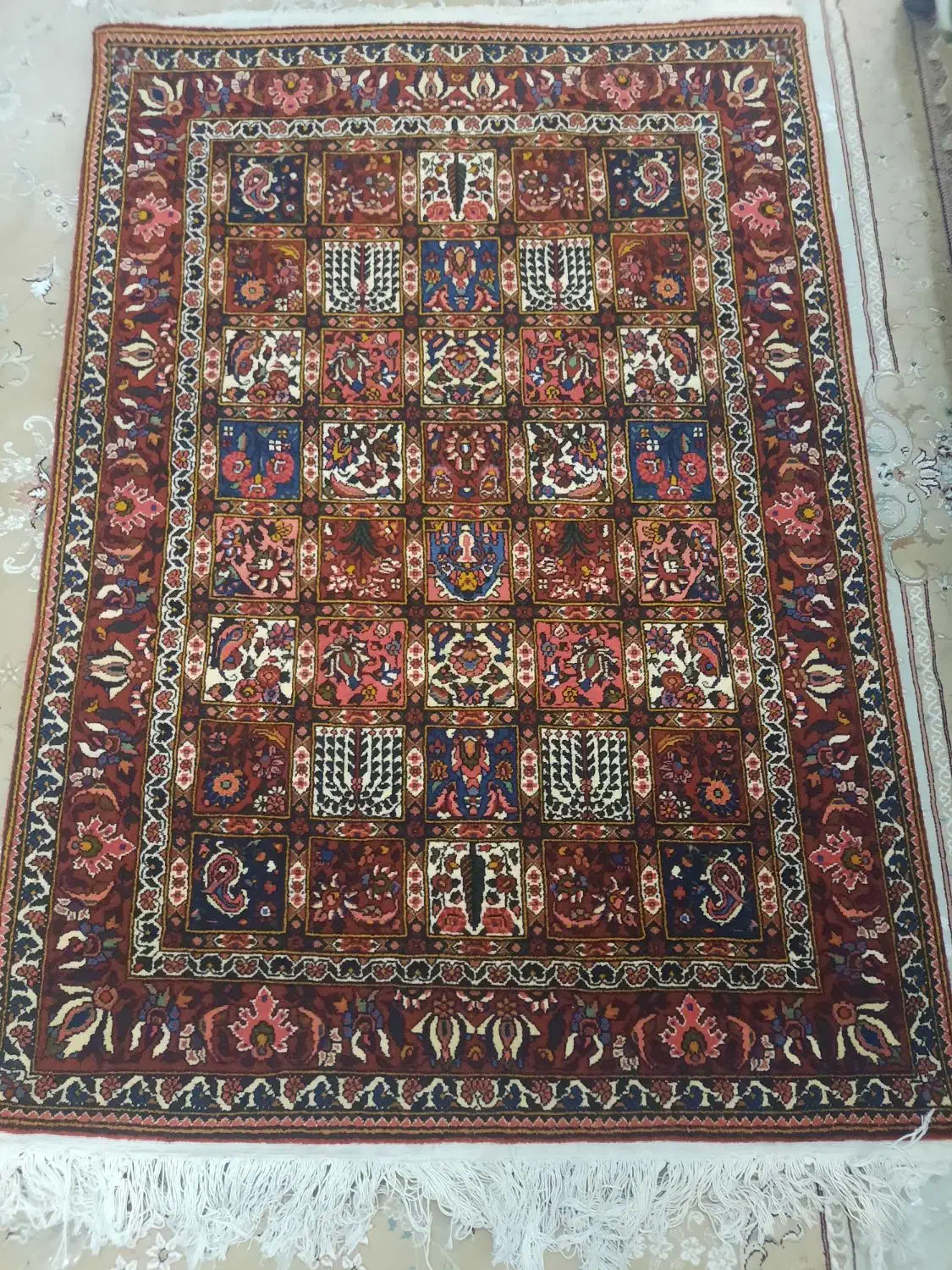 فرش دستباف چالشتر1×1.5|فرش|اصفهان, کوی ولی عصر|دیوار