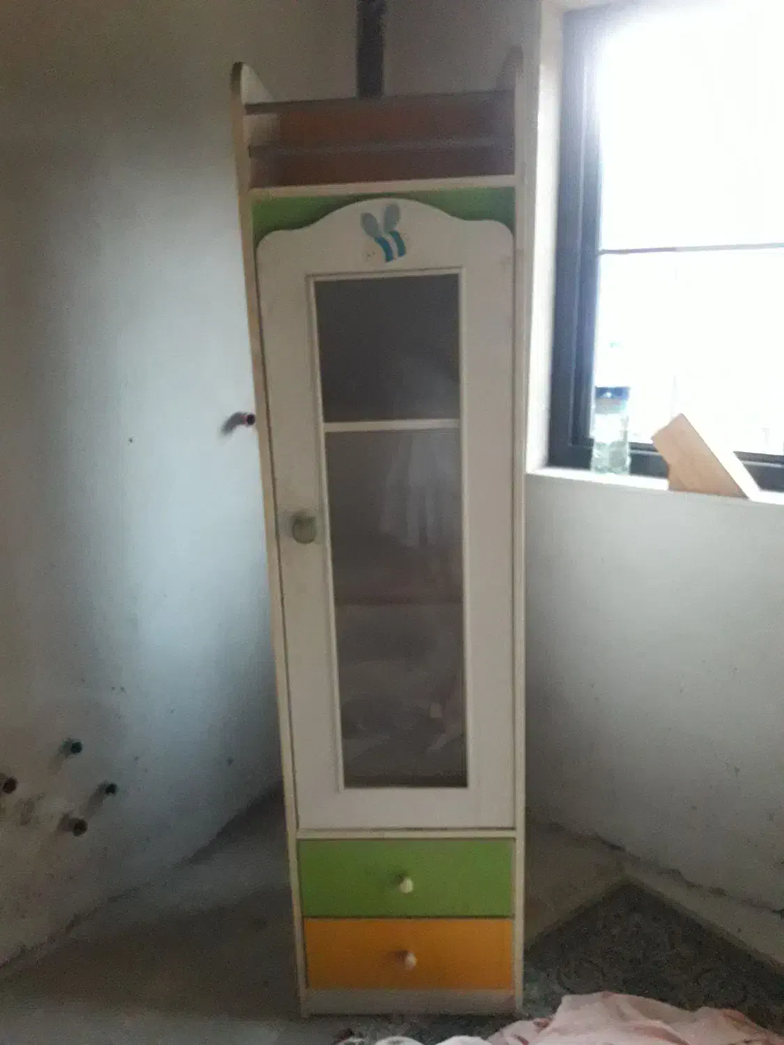 کمد بچه جا دار دو کشو با باربند بالا|جاکفشی، کمد، دراور|بندر انزلی, چهارفریضه|دیوار