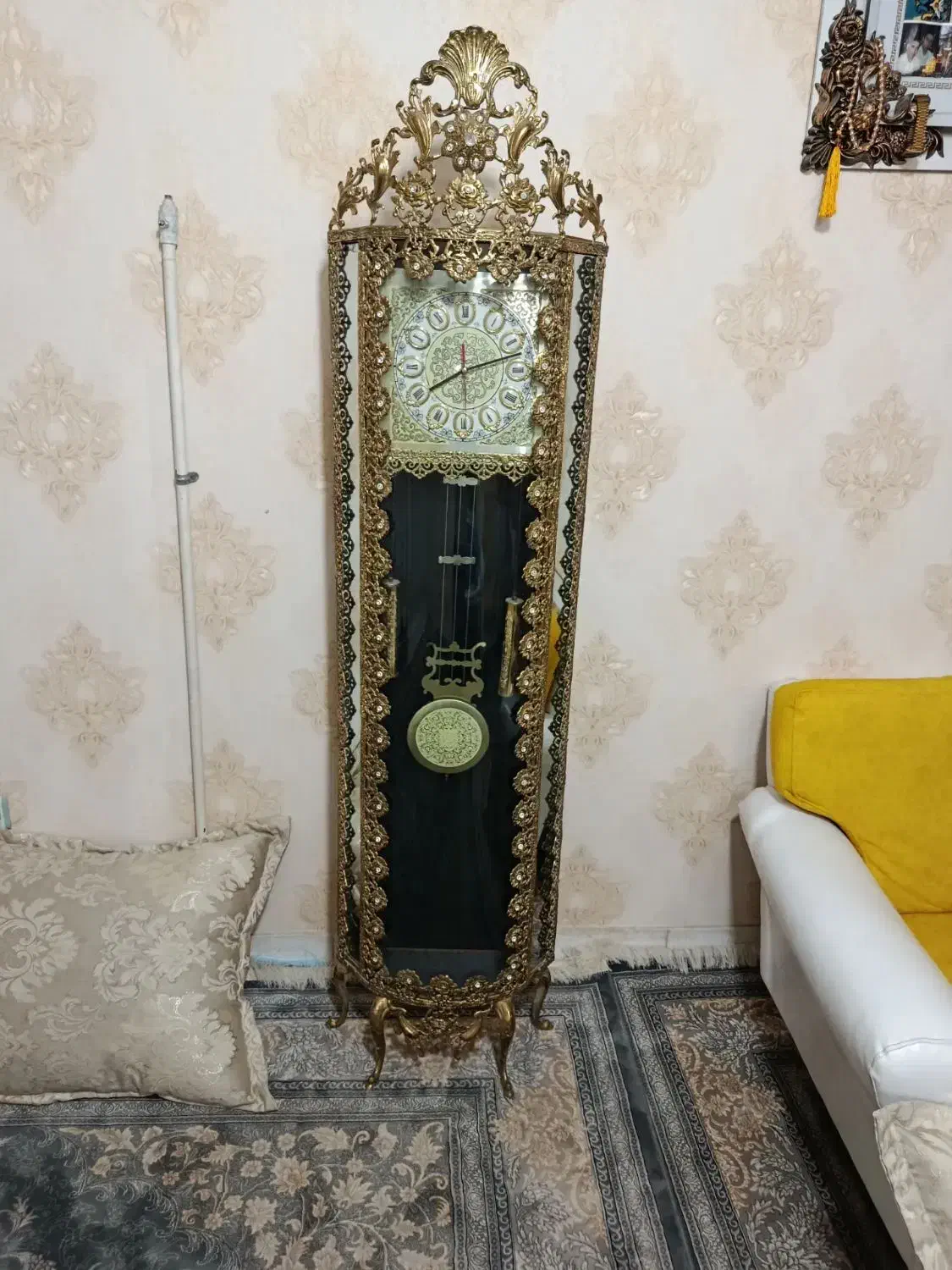 ساعت بوفه میز تلویزیون برنجی|بوفه، ویترین، کنسول|تهران, مسعودیه|دیوار